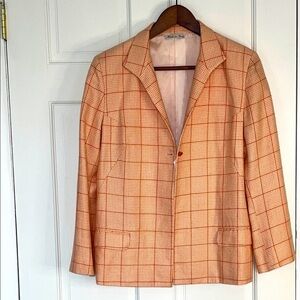 David Cenci Italian Cashmere Checkered Jacket